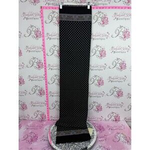 Wool scarf Russia brand new Women's Black Patterned Maxi Skirt